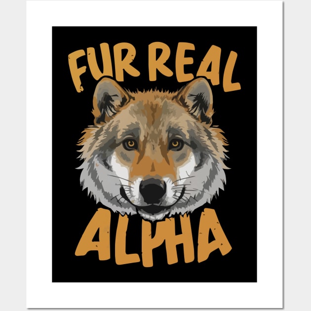 FUR Real Alpha Wall Art by DIGITAL MERCH CREATIONS